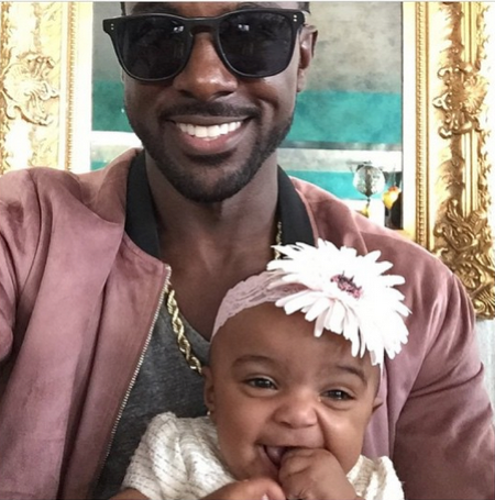 Lance Gross showed off baby Berkeley’s super cute Easter look as she chille...